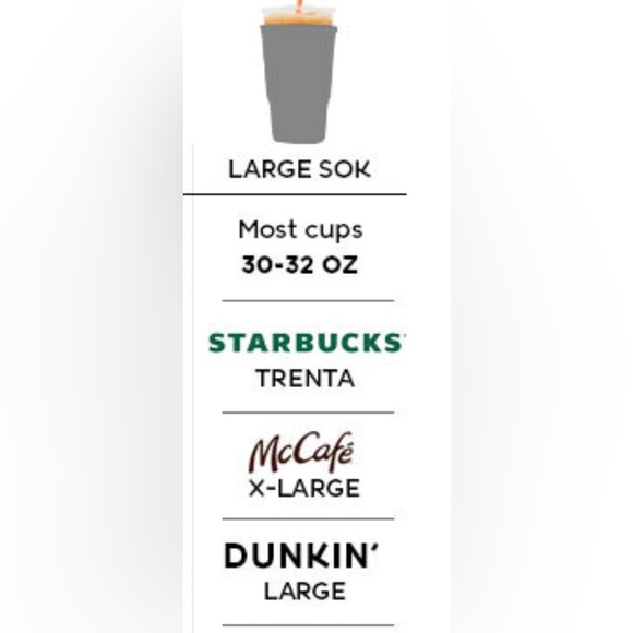 NWOT Javasok 3mm thick neoprene drink sleeve - Picture 3 of 3